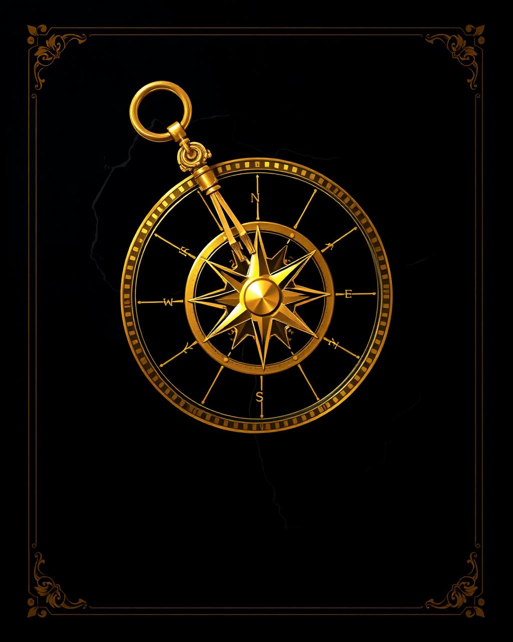 Golden compass over Africa